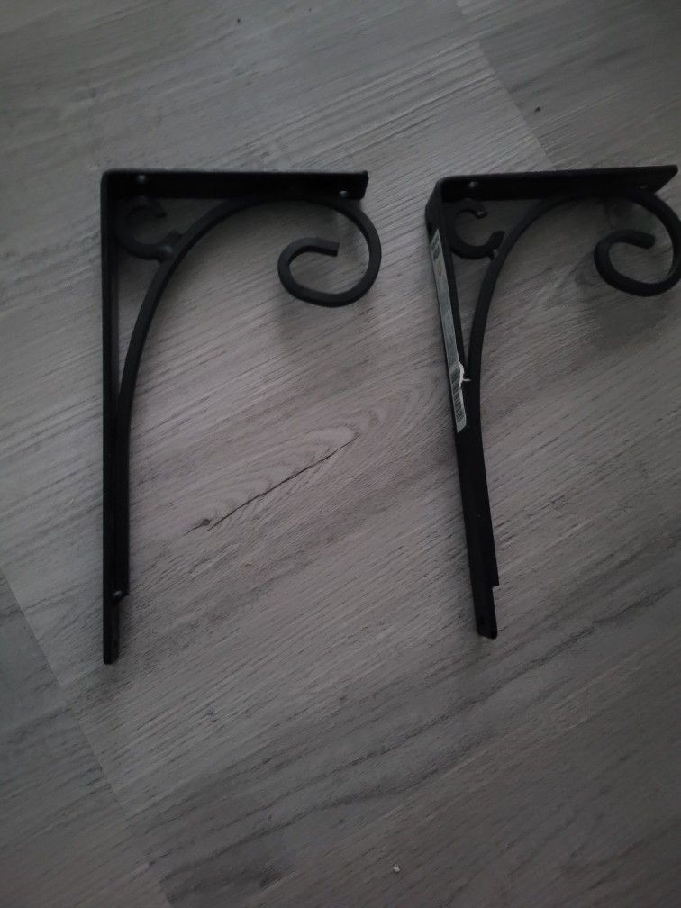 2 Shelf Brackets,8"×4.5"×0.75"