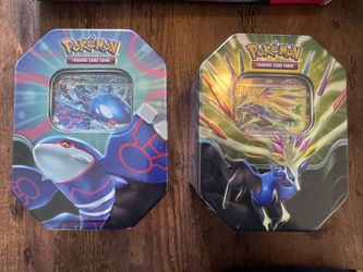 Pokémon TCG Kyogre-EX and Xerneas-EX Collector Tins