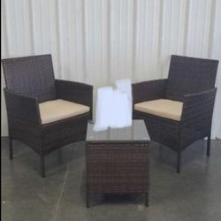 Patio set 3 pieces, new
