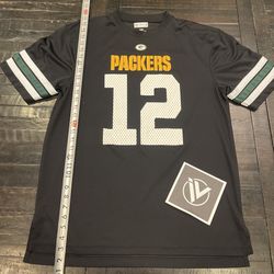 Green Bay Packers Aaron Rodgers NFL Team Apparel Jersey MENS Size Large EUC