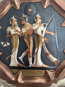 Egyptian Hand Made Original Art — Brass Decorative Art