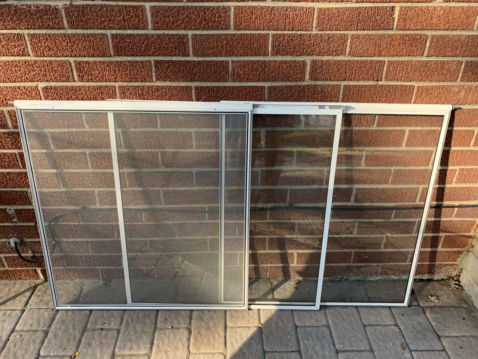 32 Wide Standard Storm Door Glass and Net window Panes for Sale in