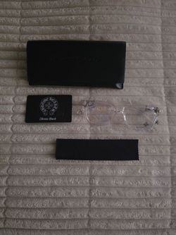 Clear Chrome Hearts Glasses Silver Ends