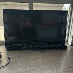 45” TV  With Sound bar