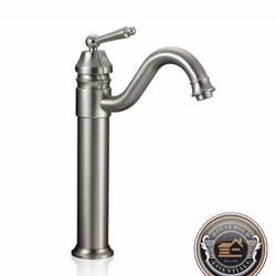 14" Brushed Nickel Bathroom Sink Faucet - One Hole / Handle.... CHECK OUT MY PAGE FOR MORE ITEMS