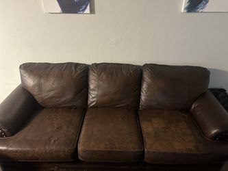 2 Brown Couches For Sale