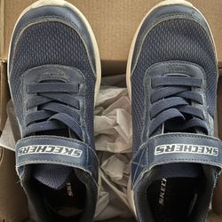 Sketchers Boys Shoes Navy Blue