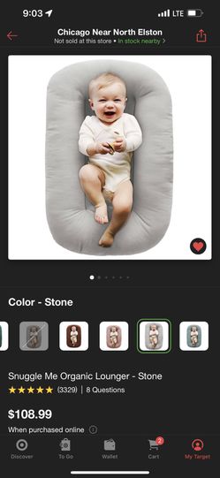 Snuggle Me Organic Lounger !