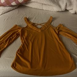 2x Yellow And Maroon Dress Shirts