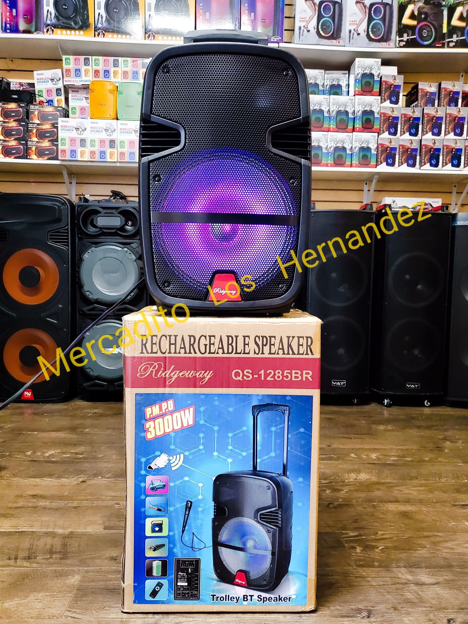 12" Bocina Bluetooth Speaker ❗️3000w Rechargeable 🔋+++ - USB / Aux / Micros Sd