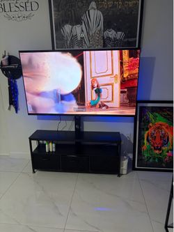 65” TV and tv stand