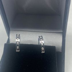 Diamonds and Sapphire Earrings