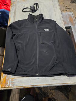 North Face Apex Windwall Softshell Full Zip Fleece Lined Jacket Men's Size Med