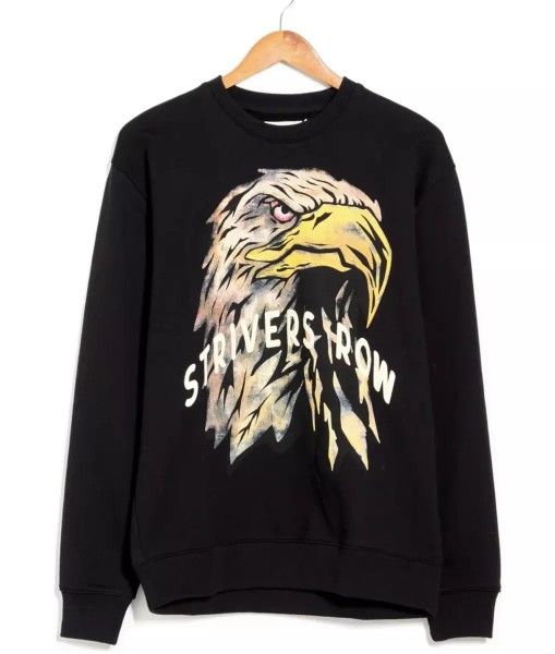 Strivers Row Men’s shadow eagle black Sweatshirt size Medium new