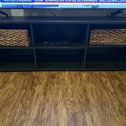 Tv Stand With Baskets