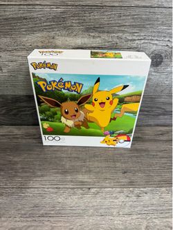 2020 Nintendo Pokemon Pikachu And Eevee 100 Piece Puzzle