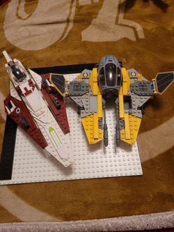 Lego Star Wars clone Wars Anakin and Obi wans personal battle ships