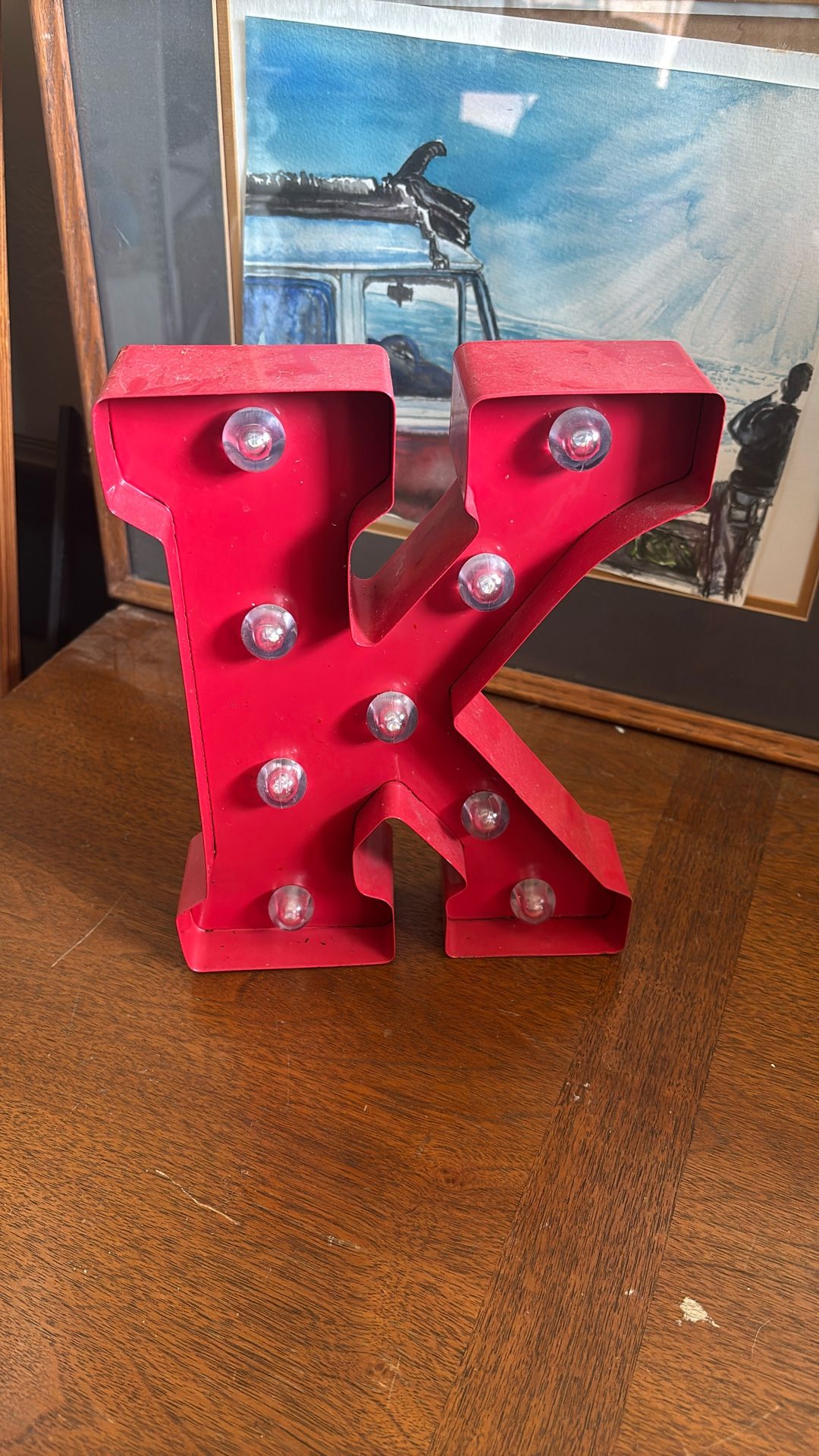 Marquee Letter âKâ Light sign