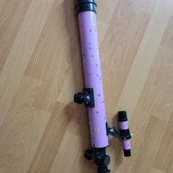 pink telescope no tripod