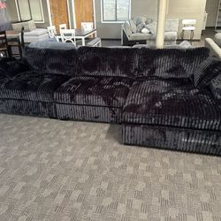 Giant Oversized Black Sectional 
