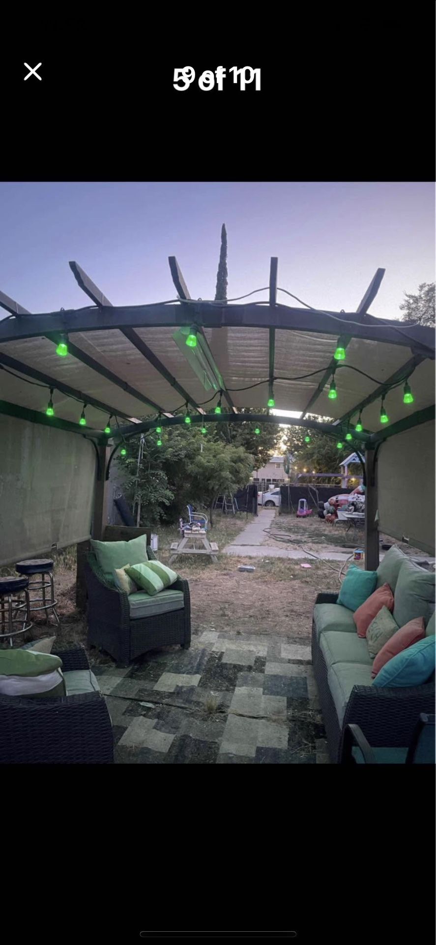 Gazebo and patio furniture 950 obo no lowballing