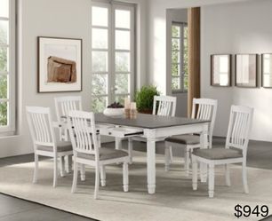 7 Pc Dining Table Set