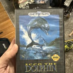 Sega Genesis Ecco The Dolphin Video Game 