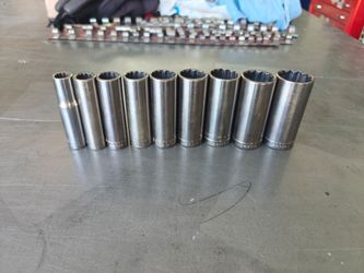 Craftsman SAE Deep G Series 12 Point Sockets 3/8" drive snap-on Kobalt Matco husky