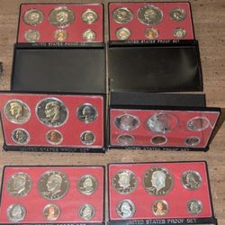 1973 To 1978 Proof Us Mint Coins In Original Package