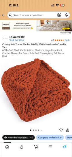 Blanket 60x80, 100% Handmade