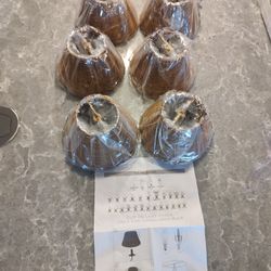 New Wicker Lamp Shades (6) 