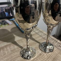 Silver plated cups