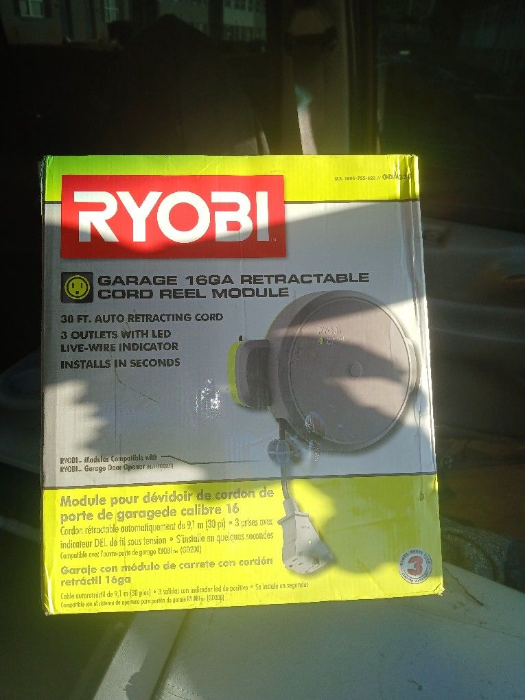 Ryobi Garage 16ga Retractable Cord Reel Module
