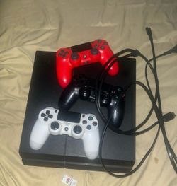 PlayStation 4 Console with 3 Controllers