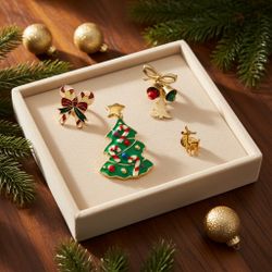 Holiday Brooch Set 