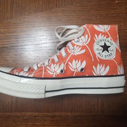 Orange Flower Converse