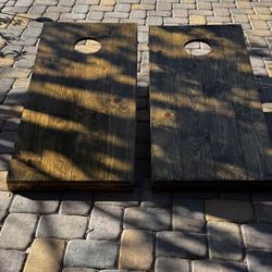 Handmade Wood Corn hole Set