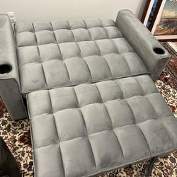 New Couch / Bed.  Grey Or Black Fabric.  Free Delivery!