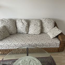 Large Wicker Couch