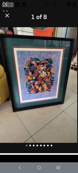 Signed Anatole Krasnyansky Signed Lithograph "To Be or Not to Be" Nicely Framed! 30"X24"