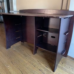 Wood Desk From Pier One; 31” Tall, 24 Deep And 45” Wide