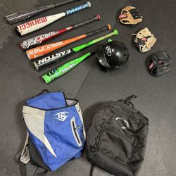 Baseball_ Bats, Gloves, Backpacks