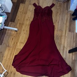 Burgundy Prom Dress