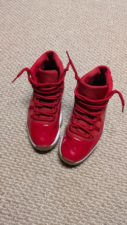 Air Jordan 11 Retro Red High-Top Sneakers