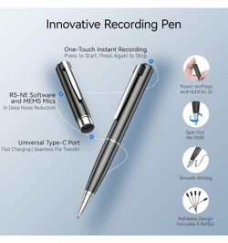 AI Voice Recorder Pen with Transcription & Summary