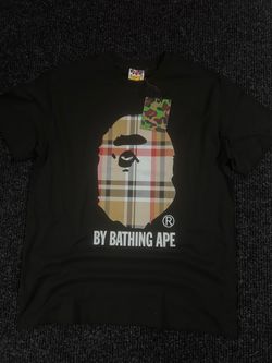 BAPE A Bathing Ape Plaid Ape Head T-Shirt