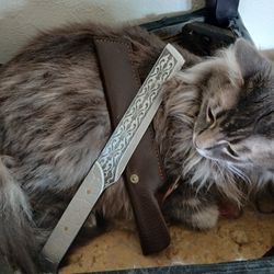 Outdoor/kitchen Knife With Sheathe 