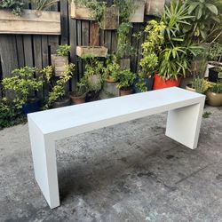 Vintage Postmodern Minimalist Laminate Console Table 1970’s 1980’s