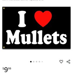 'I Love Mullets' Flag