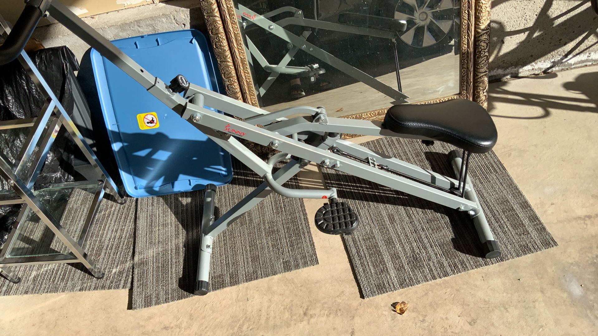 Sunny Health & Fitness Row-N-Ride Squat Assist Trainer